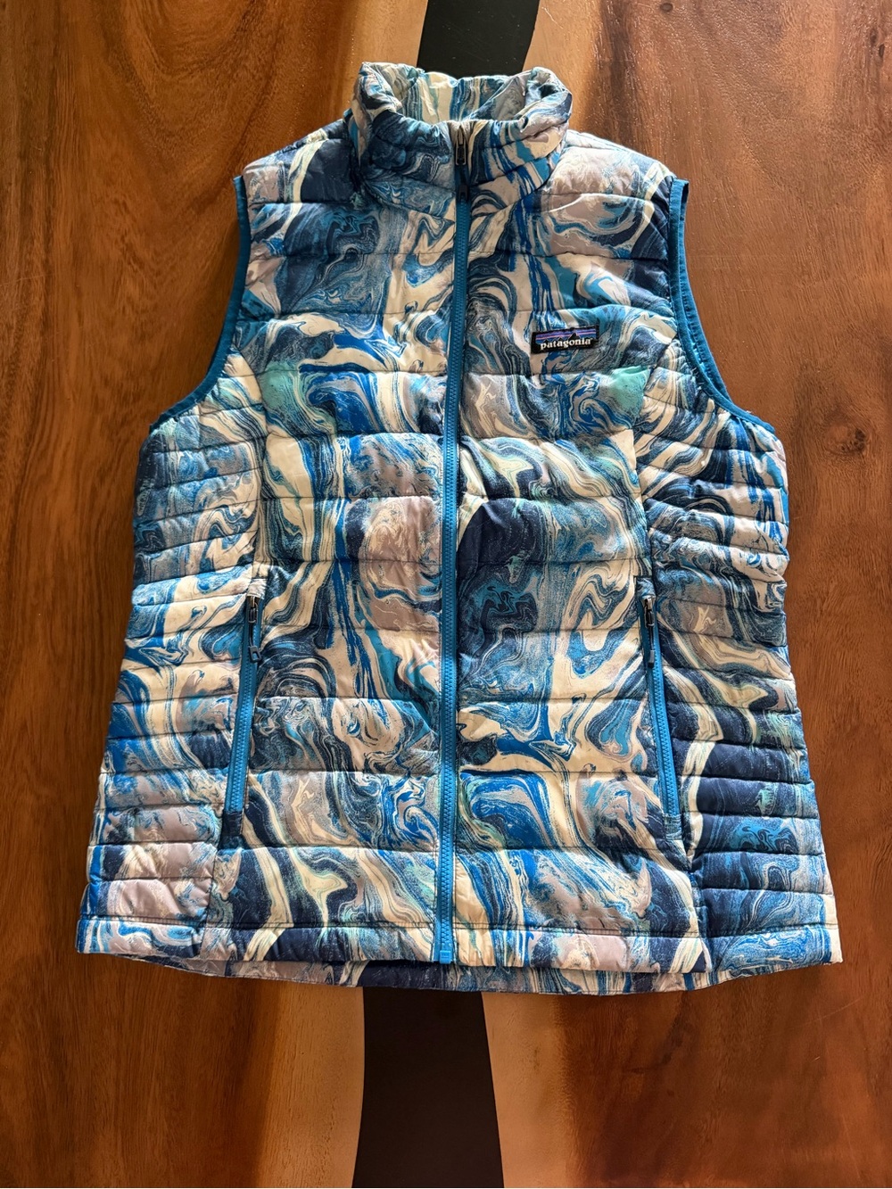 Patagonia Women's Blue Marble Quilted Vest